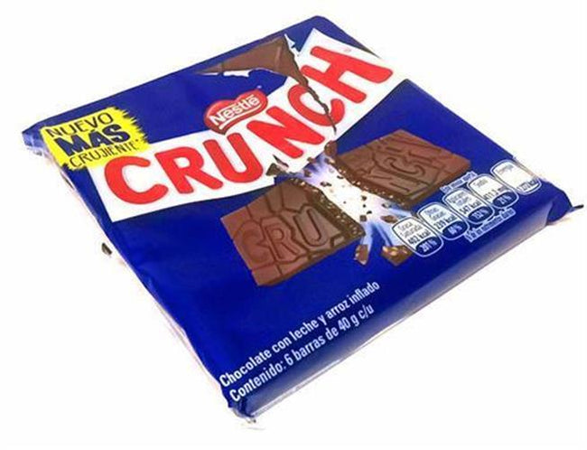 Chocolate Crunch Nestle 6pz De 40gr c/u