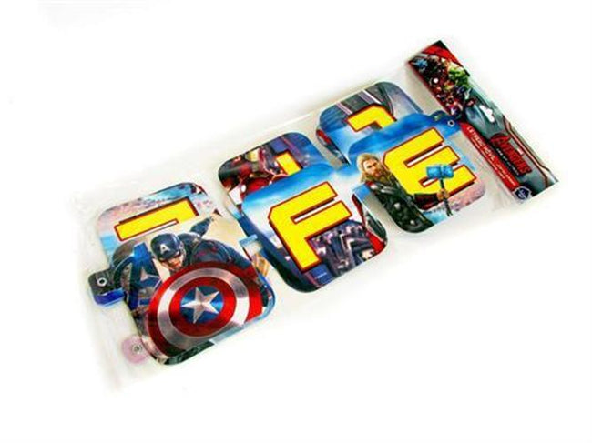 Letrero Movil Avengers Feliz Cumpleanos 1 pz. De 2.30 m