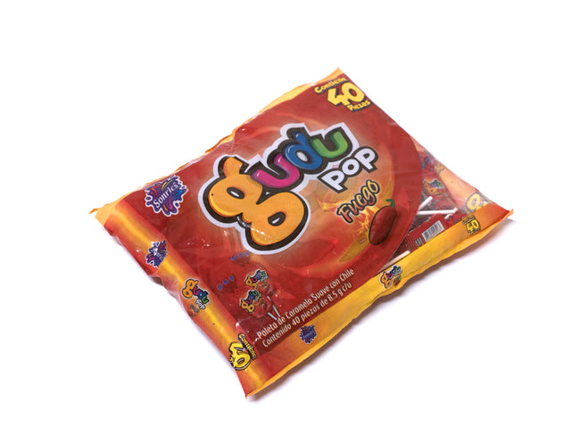 Paleta Gudu Pop Fuego 40pzas De 8.5g c/u