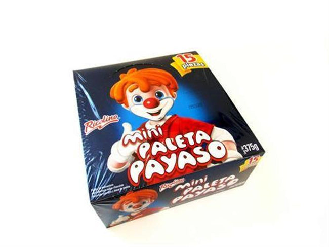 Paleta Payaso Mini 15pz De 25gr c/u