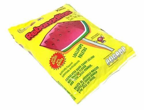 Paletas Rebanaditas De Sandia Candy Pop 40pz De 16gr c/u